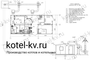 Блочно модульная котельная 1600 кВт с ГВС без резерва